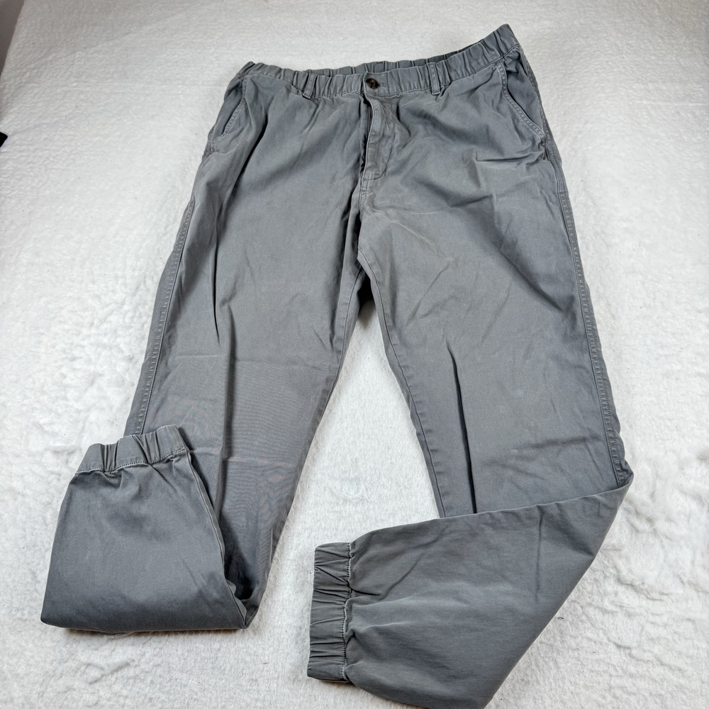 Bearbottom Pants Mens Size XLT Gray Jogger Elastic Waist Cuffed Casual Travel